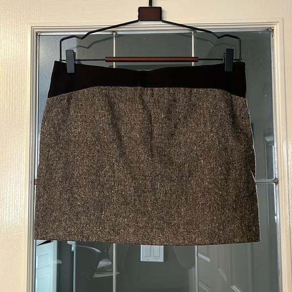 EVE GRAVEL Brown Tweed-like Skirt - Picture 1 of 6